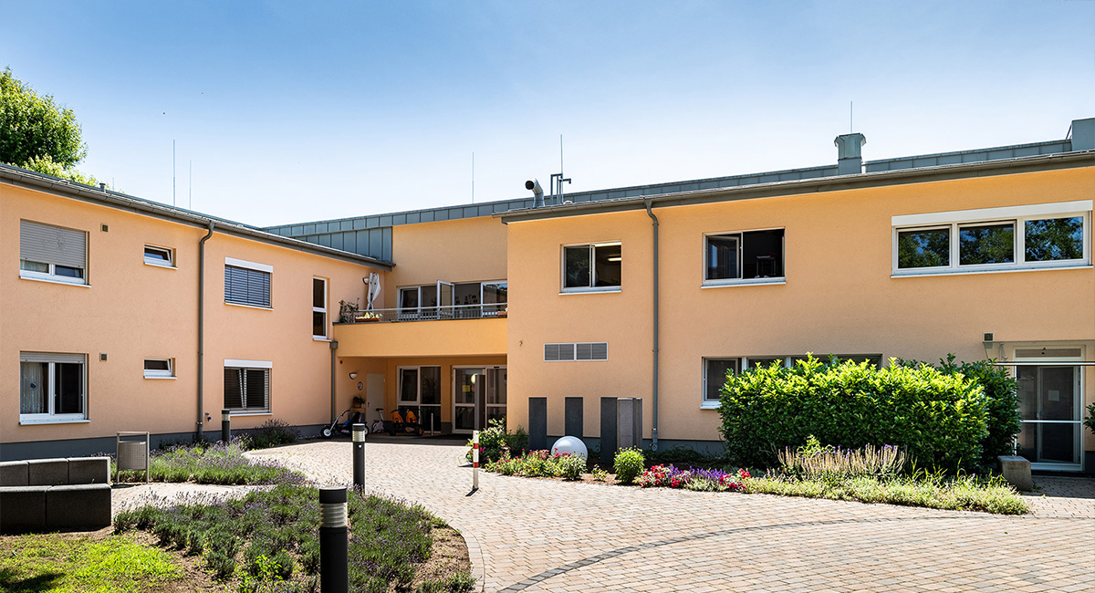 Ansicht der Wohnanlage Obertshausen