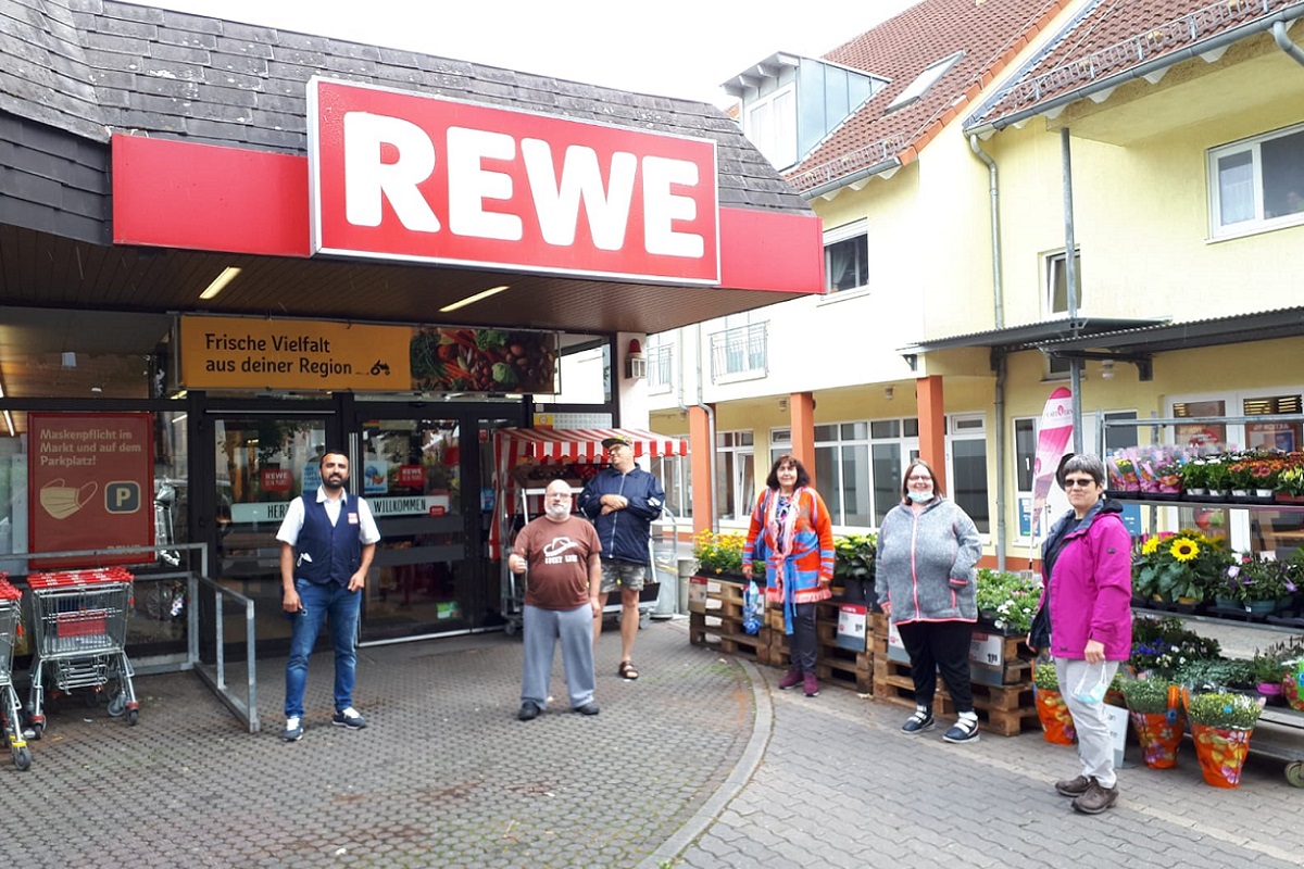 Presseartikel: Rewe-Aktion für Wohngruppe